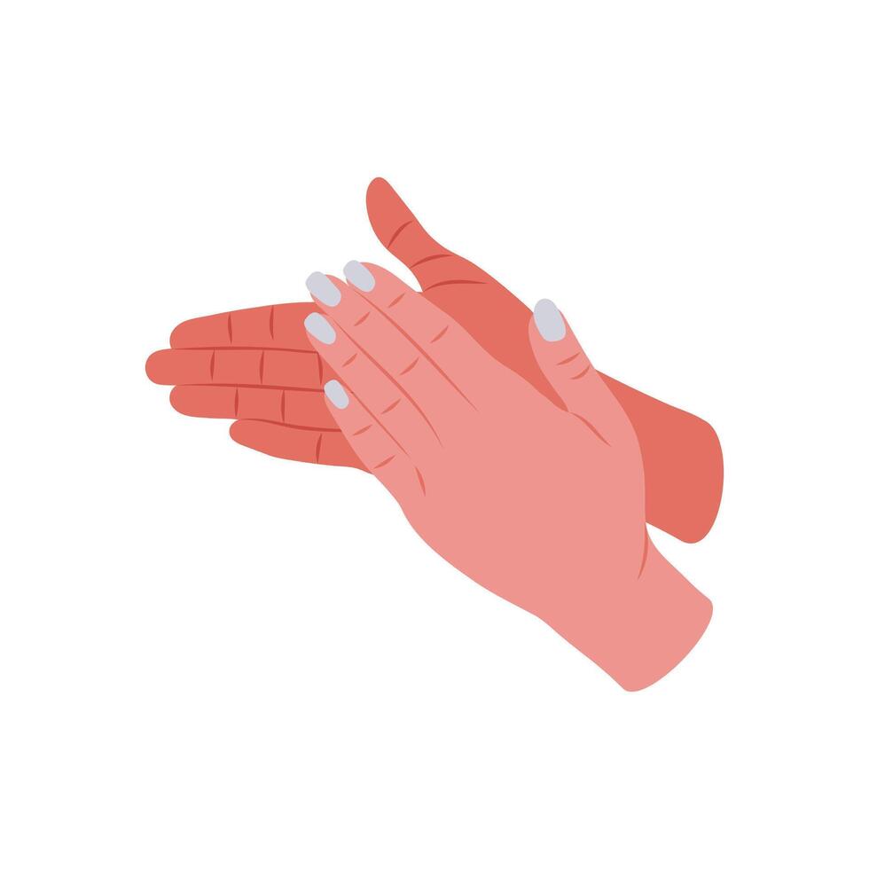 Clapping Hand Gesture Icon, illustration vector