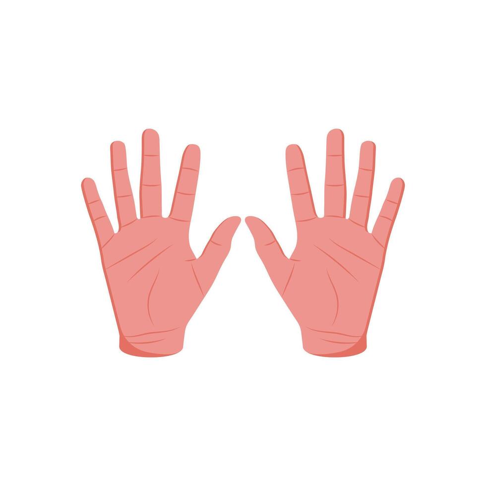 Ten Hand Gesture Icon, illustration vector