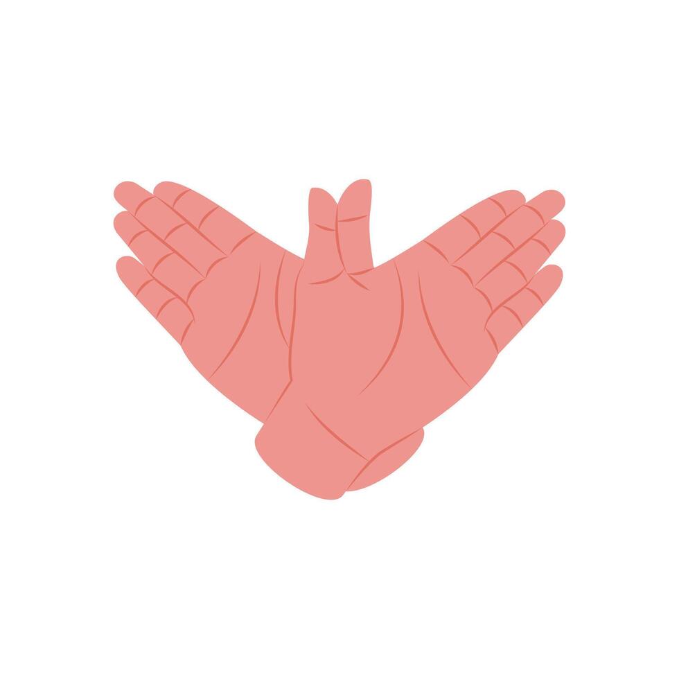 Flying Hand Gesture Icon, illustration vector