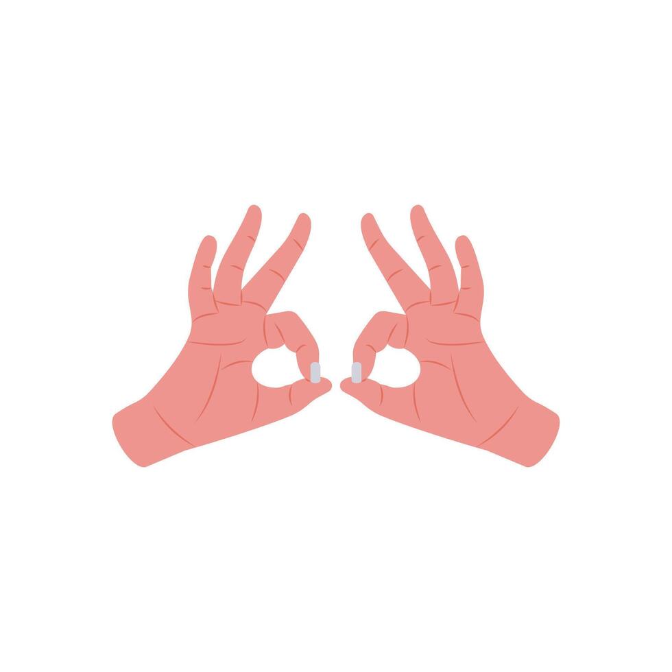 Hand Googles Hand Gesture Icon, illustration vector