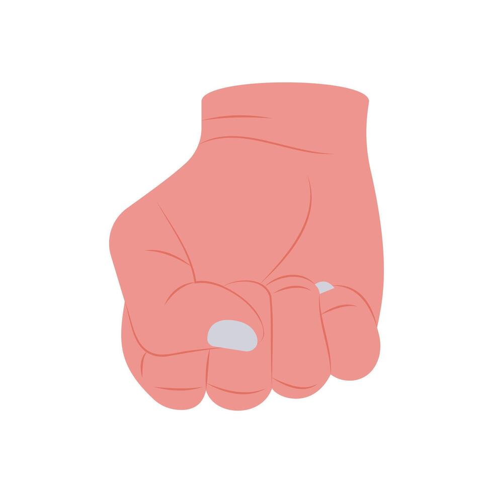 Punch Hand Gesture Icon, illustration vector