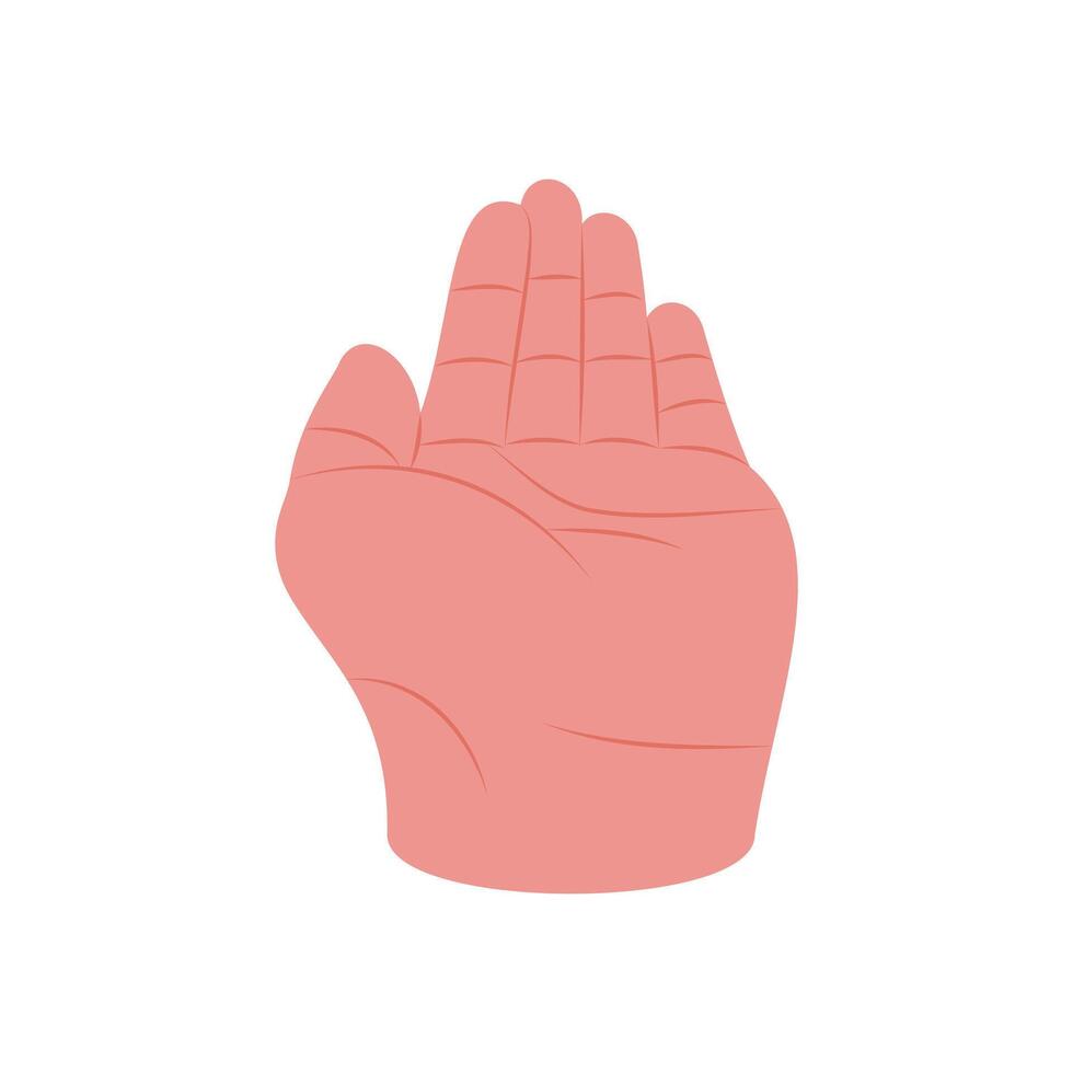 Receive Something Hand Gesture Icon, illustration vector