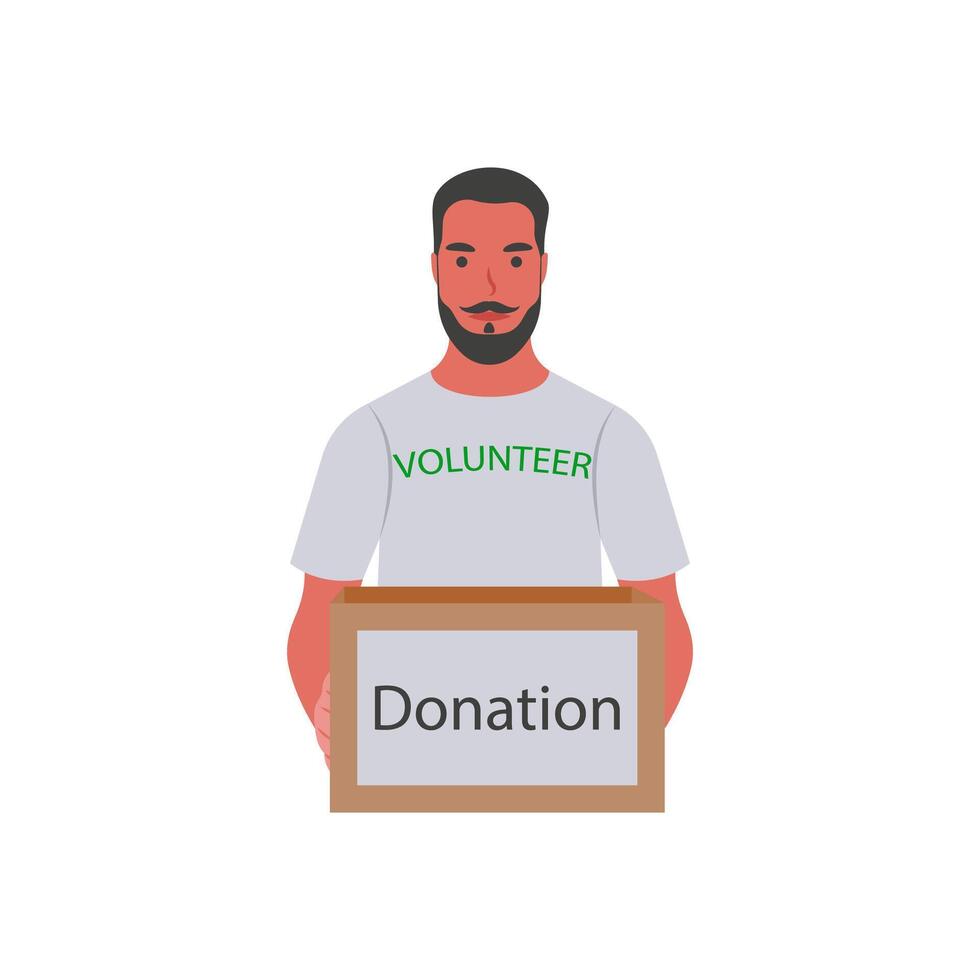 Volunteer Flat Illustration vector
