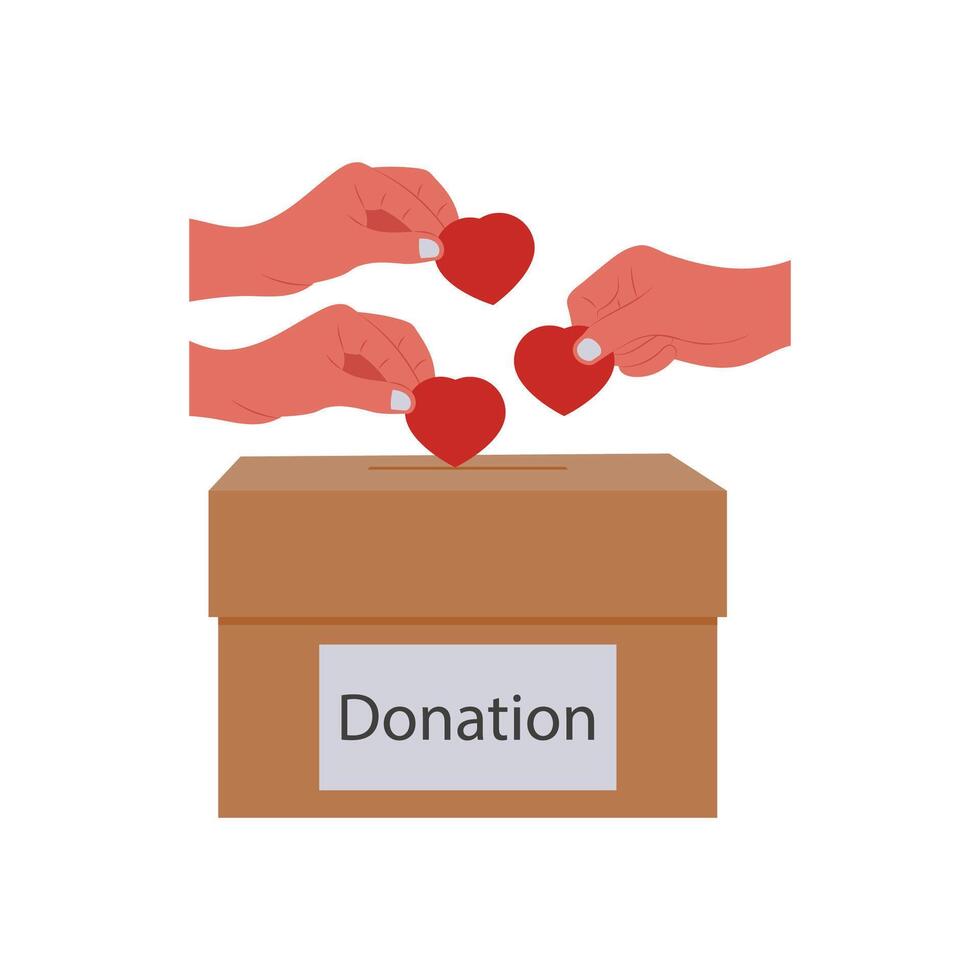 Contribution Flat Illustration vector