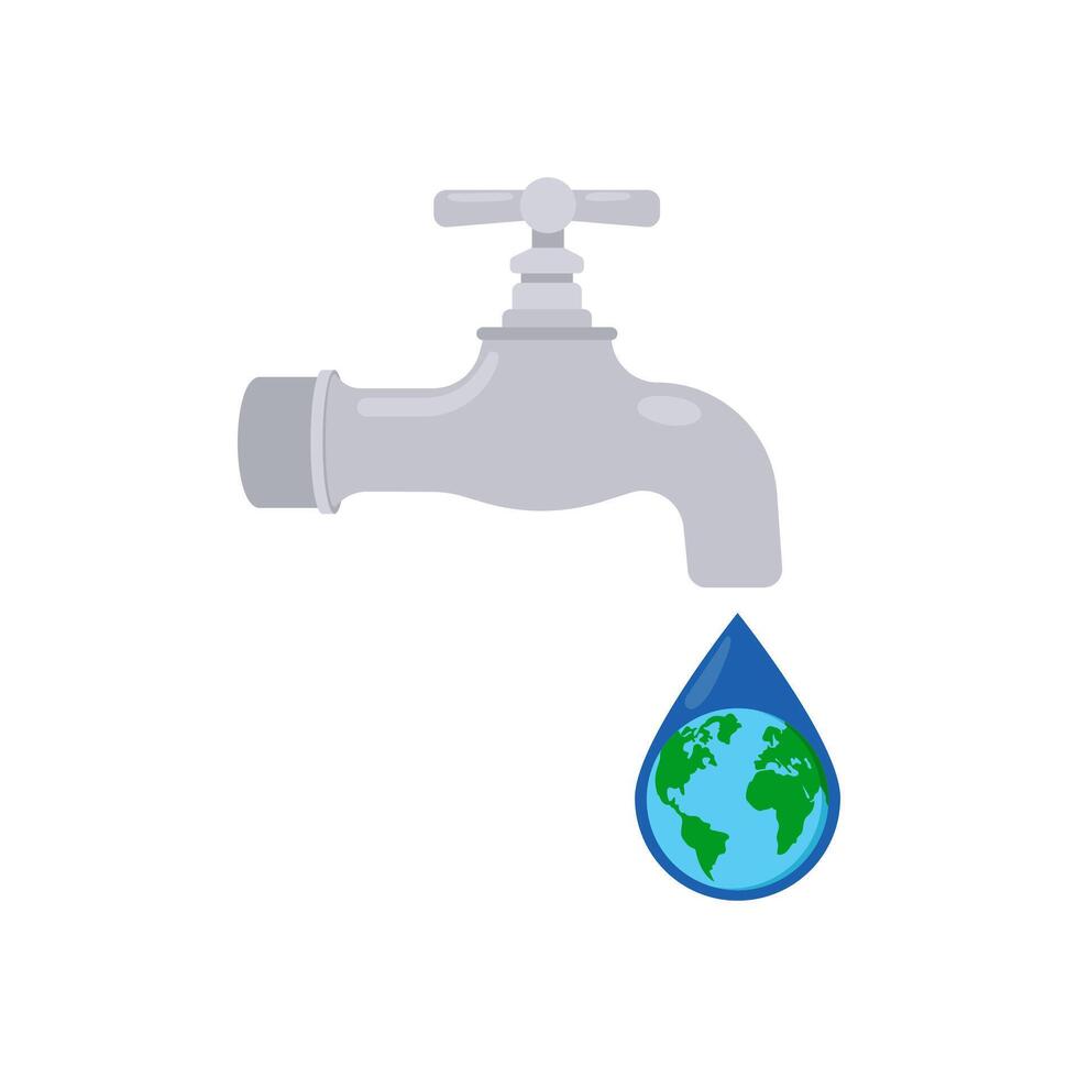Save Water Illustration vector