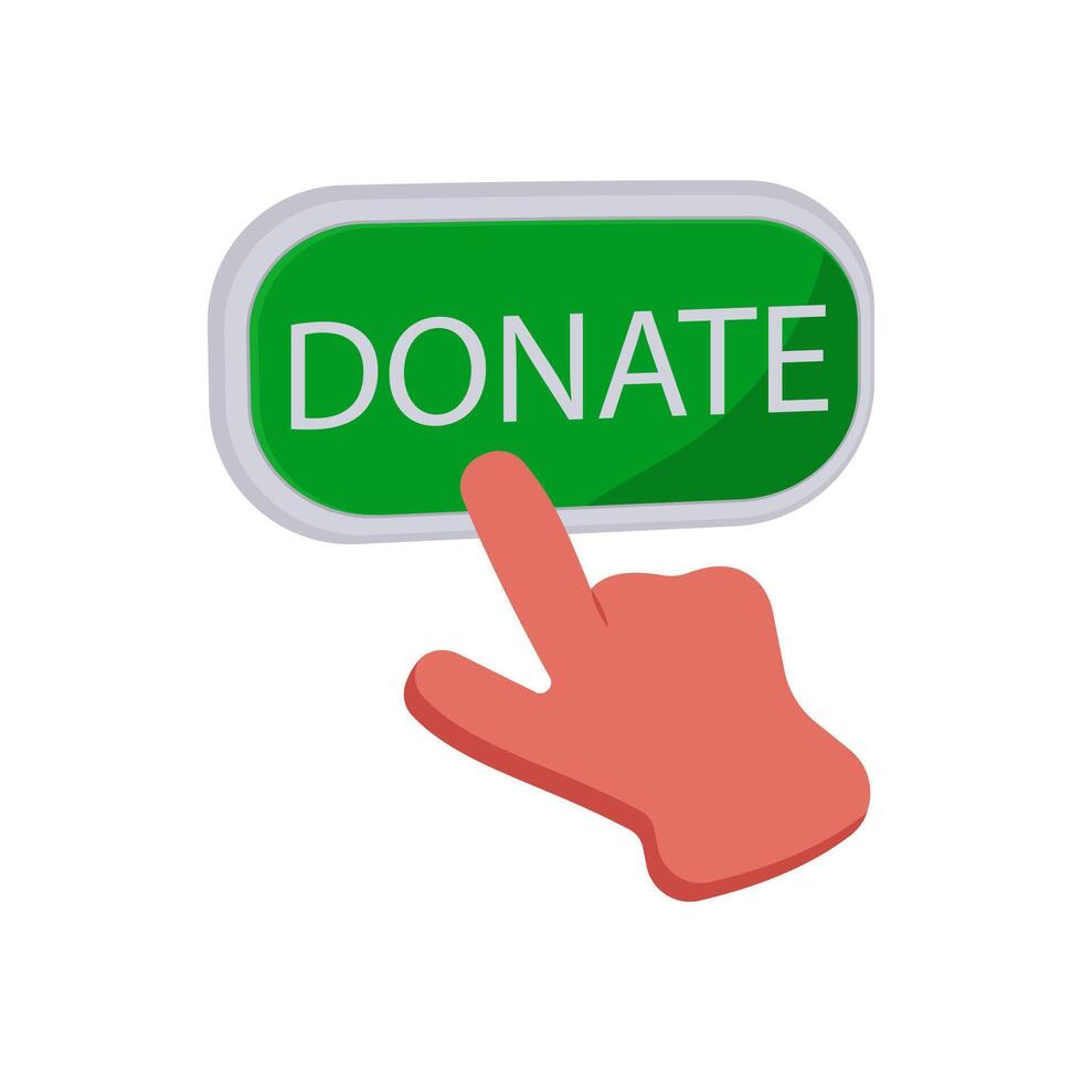 Donate Flat Illustration vector