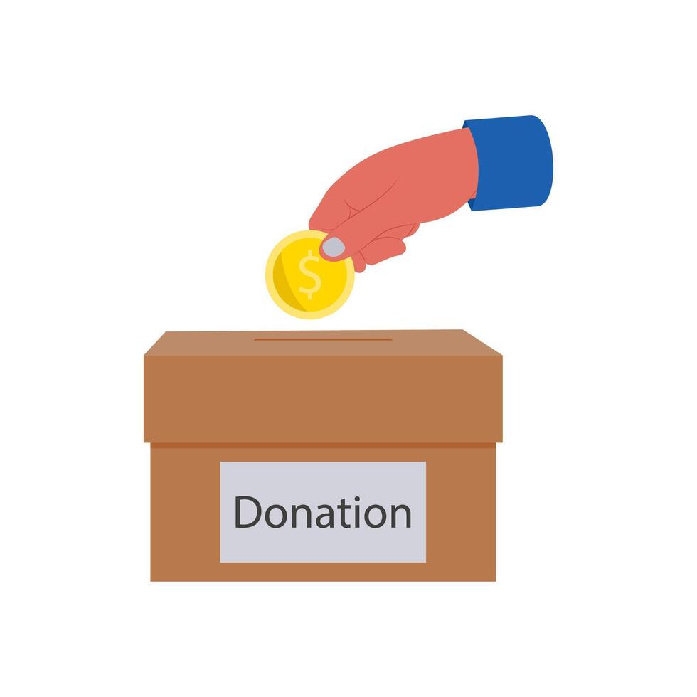 Money Donation Illustration vector