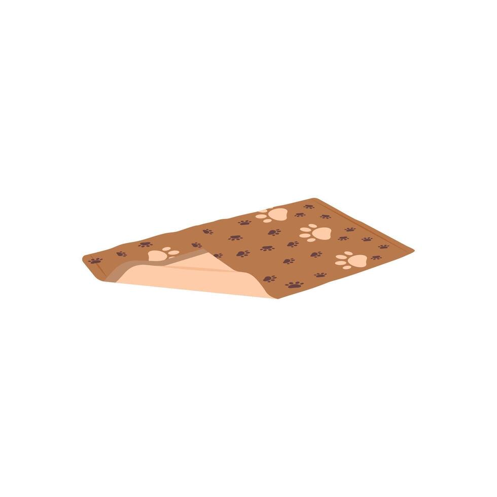 Pet Bedding Flat Illustration vector