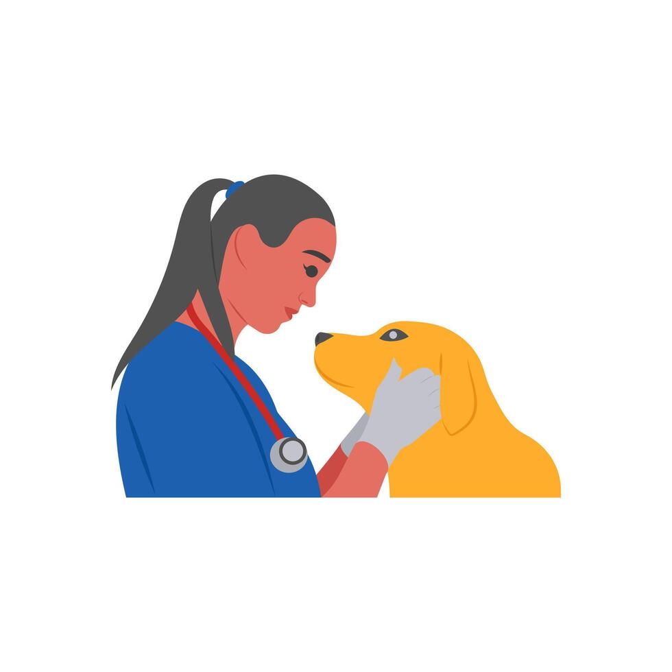 Check Up Flat Illustration vector