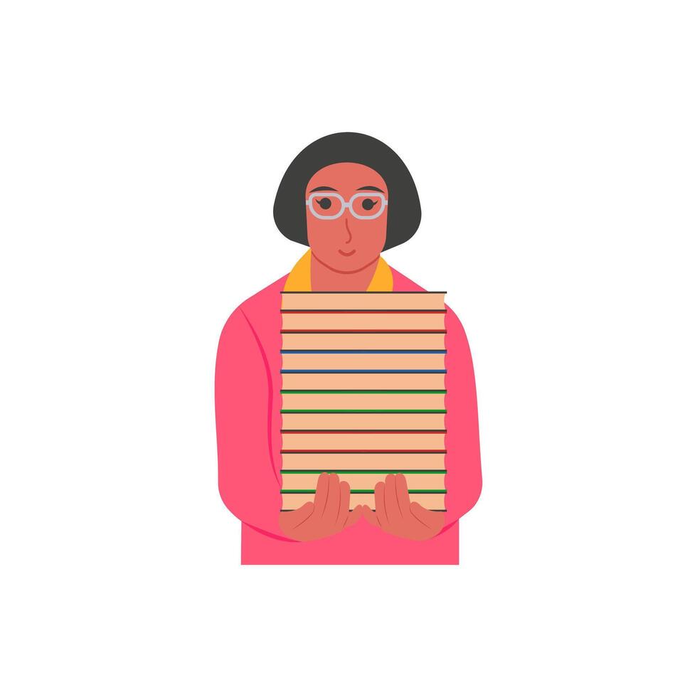 Librarian Flat illustration vector