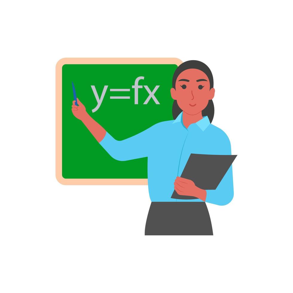 Mathematician Flat illustration vector