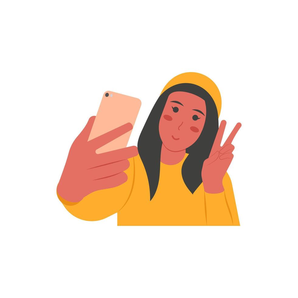 Vlogger Flat illustration vector