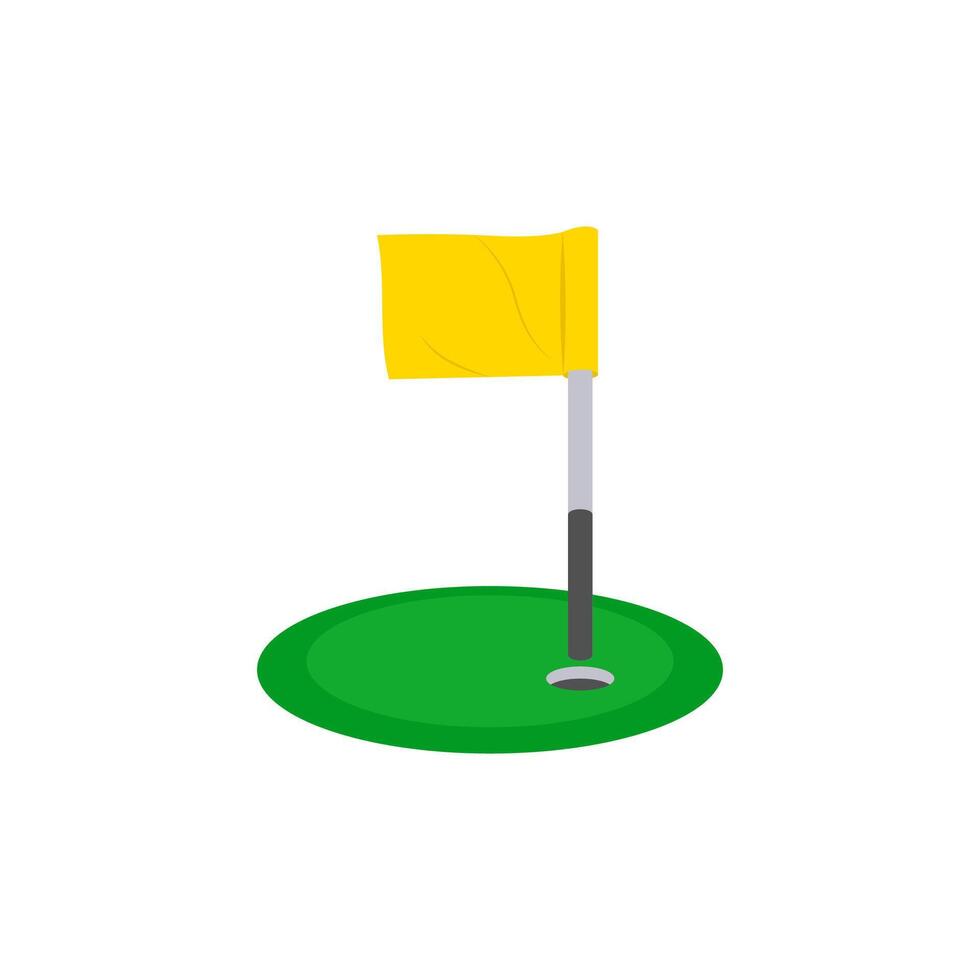 Golf Flag Illustration vector