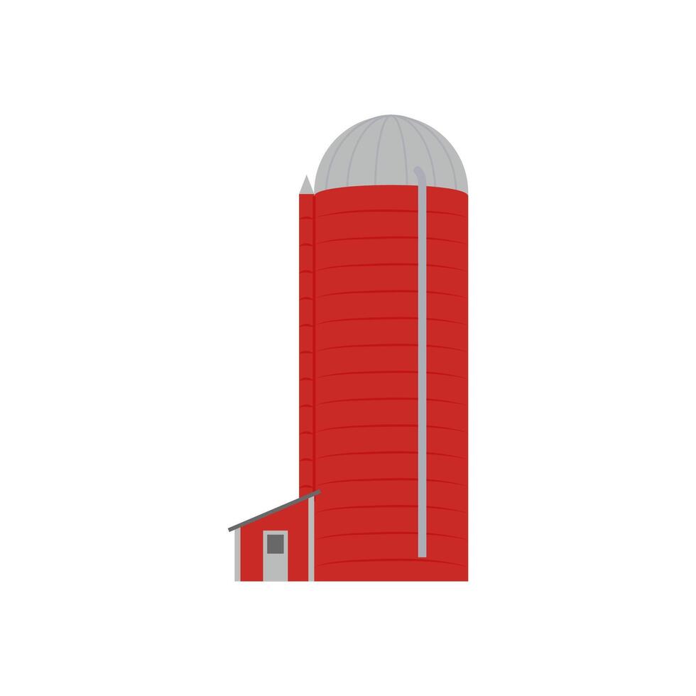 Barn Silo, Farming Illustration vector