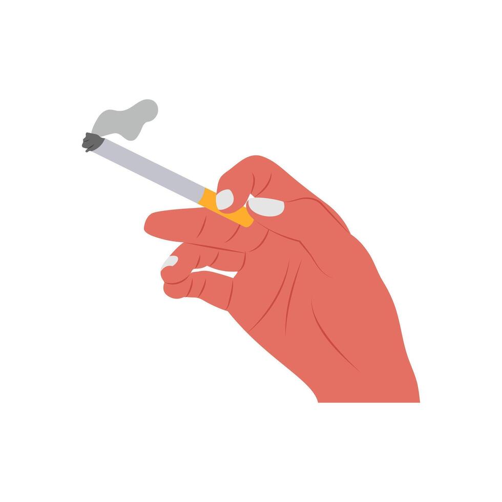 Tobacco Use, Cardiovascular Disease Illustration Icon vector