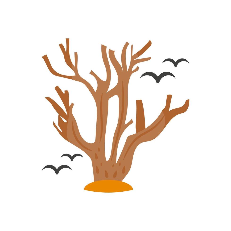 Dead Tree, Halloween Illustration vector