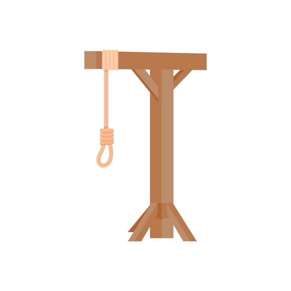 Gallows, Halloween Illustration vector