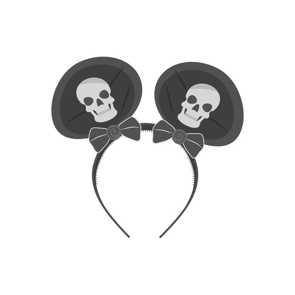 Skull Headband, Halloween Illustration vector