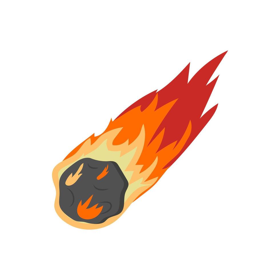 Meteorite, Space Illustration vector