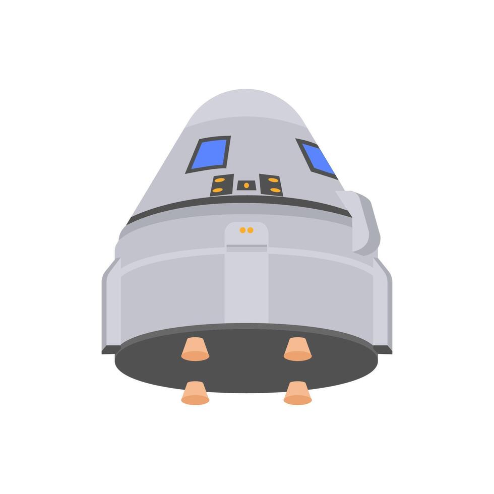 Space Capsule, Space Illustration vector