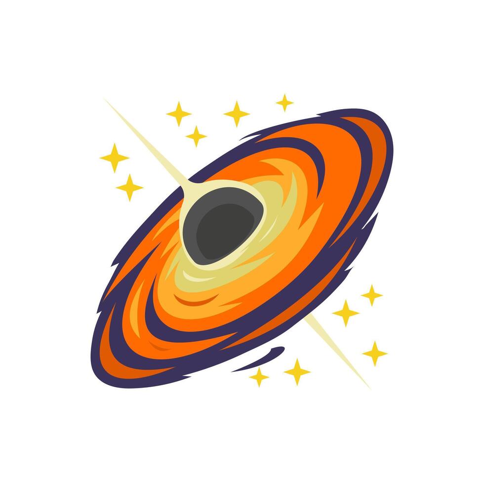 Black Hole, Space Illustration vector