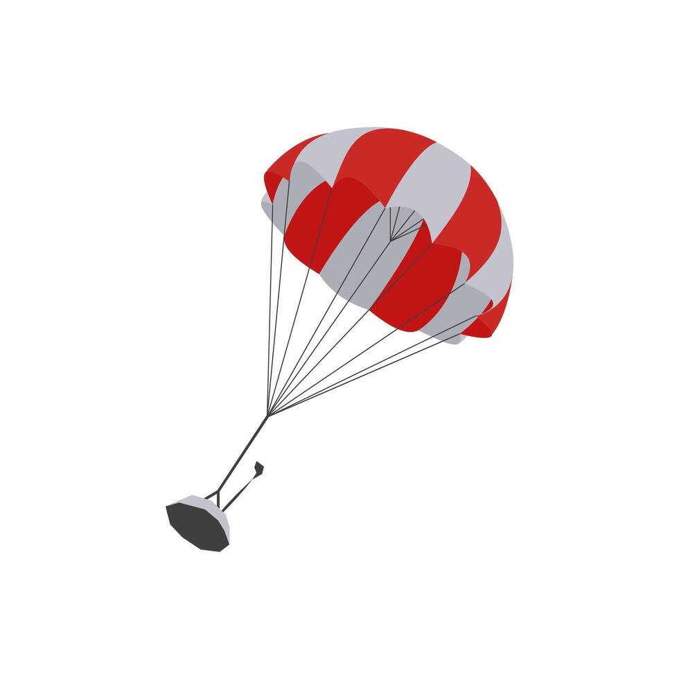 Capsule Parachute, Space Illustration vector
