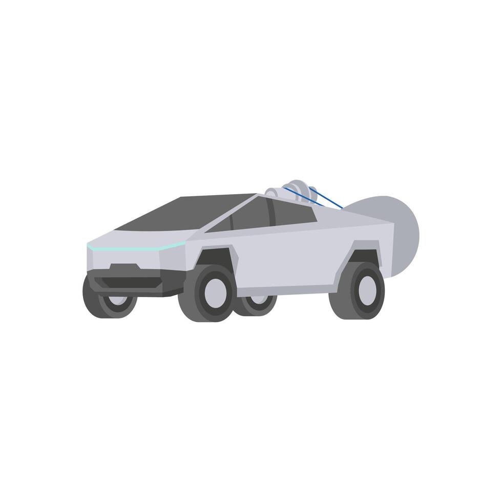 Space Car, Space Illustration vector