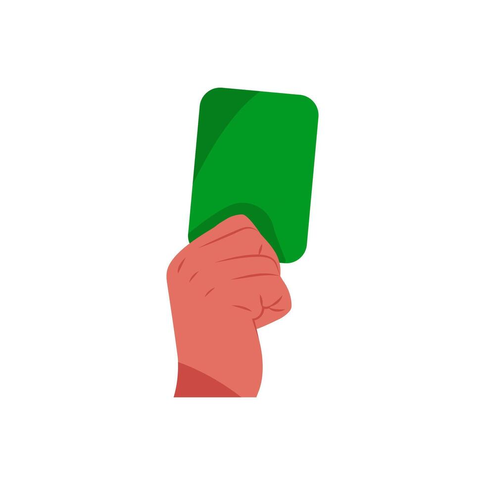 Green Card, Football Championship Soccer Illustration vector