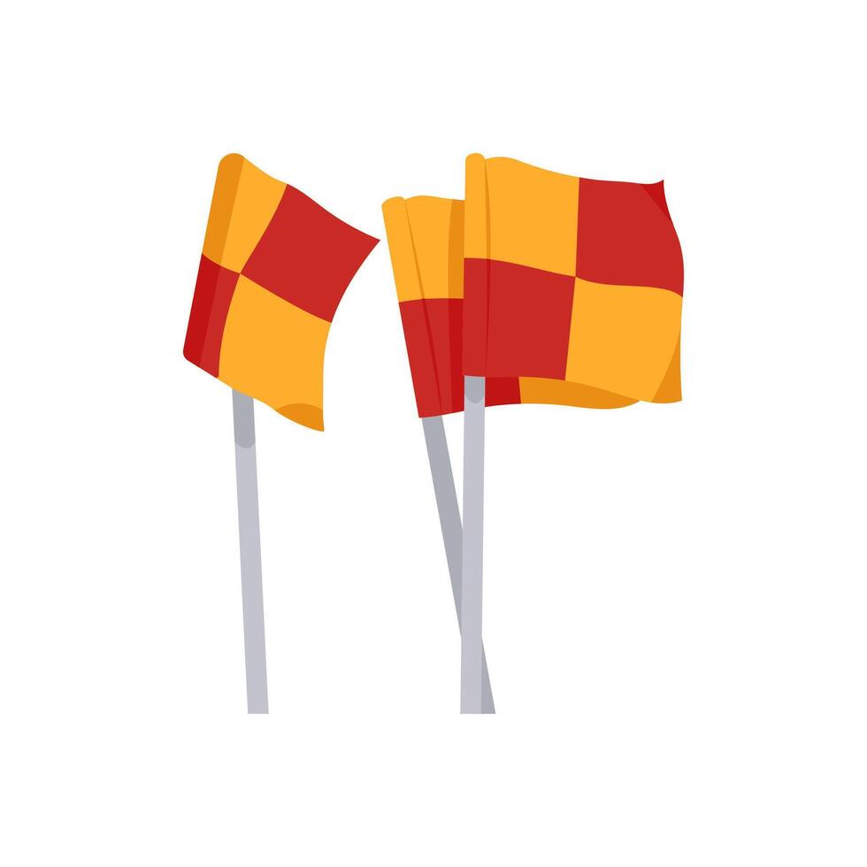 Offside Flag, Football Championship Soccer Illustration vector