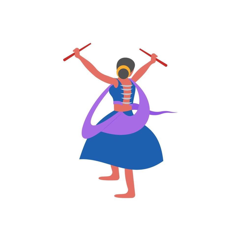 Diwali Dance, Diwali, Hindu, Indian Symbol Illustration vector