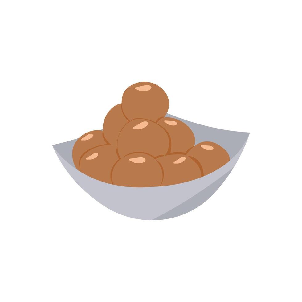 Gulab Jamun, Diwali, Hindu, Indian Symbol Illustration vector