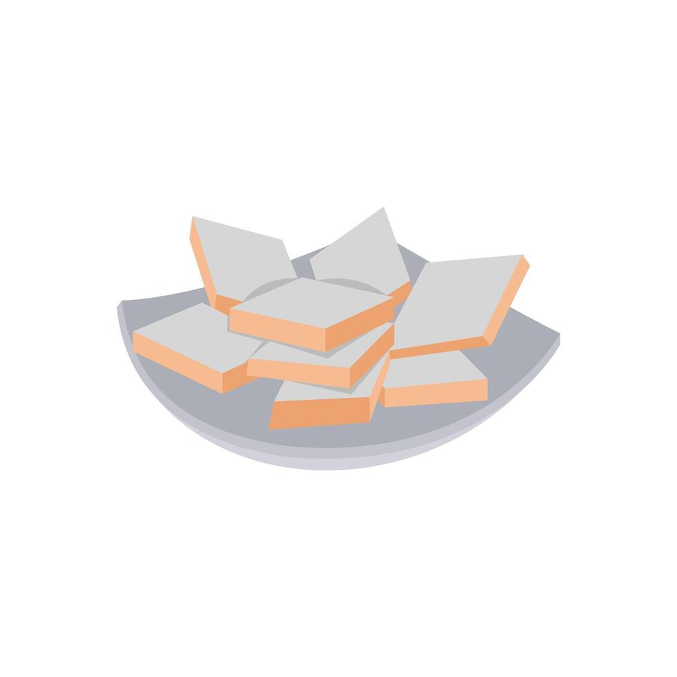 Kaju Katli, Diwali, Hindu, Indian Symbol Illustration vector