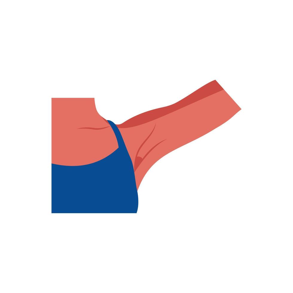 Armpit, Human Body Part Illustration vector