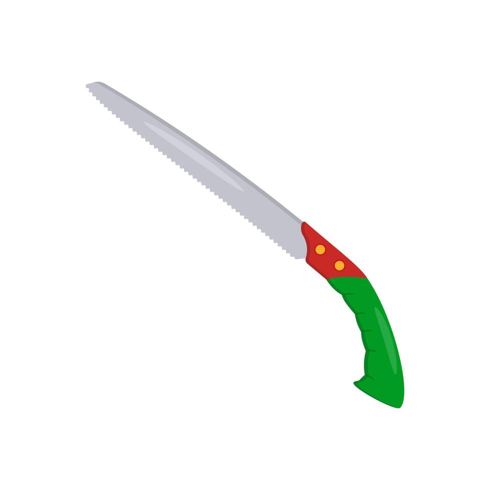 Pruning Saw Flat Icon, illustration vector