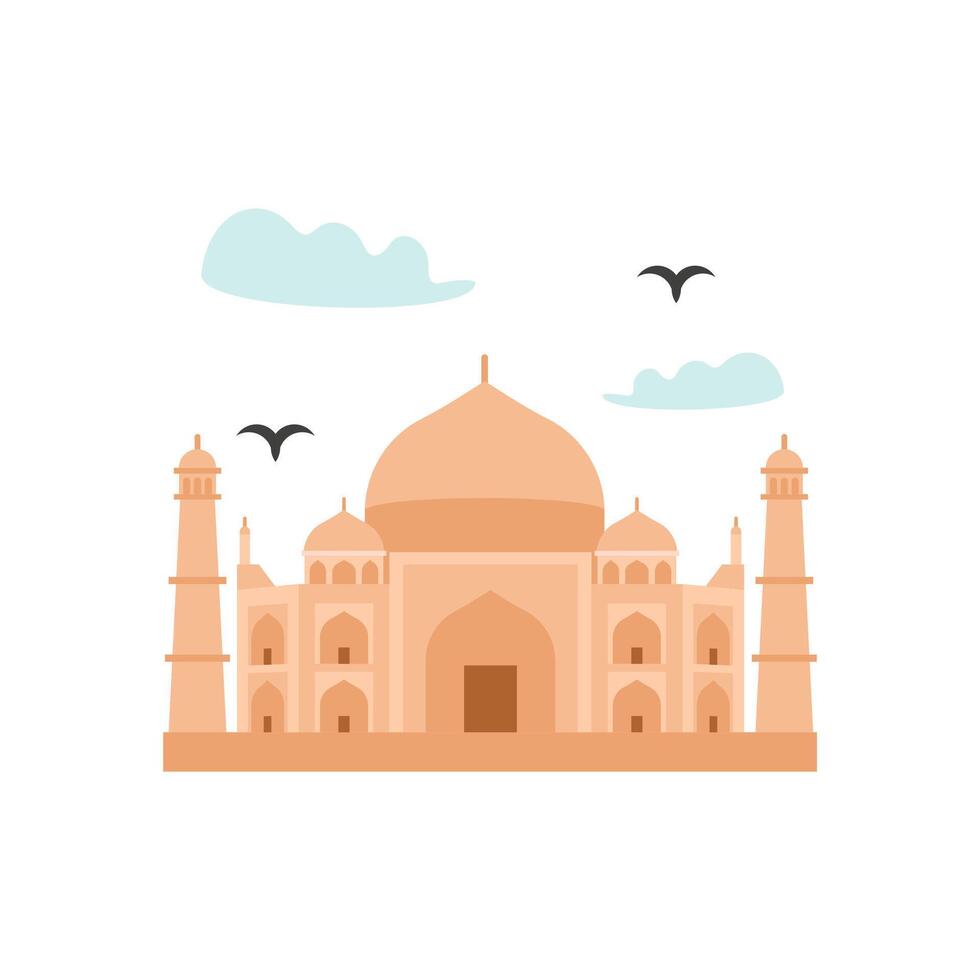 Taj Mahal, Indian Symbol illustration vector