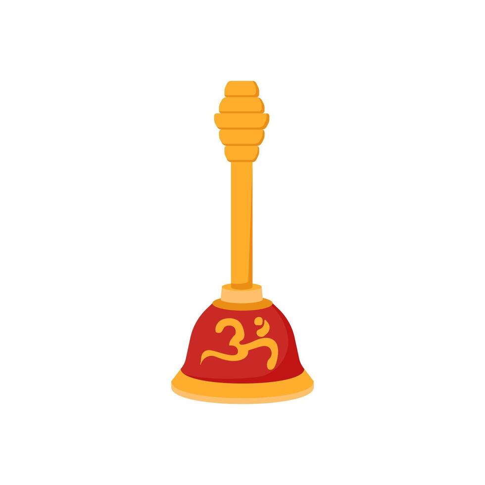 Swastik Puja Bell, Indian Symbol illustration vector