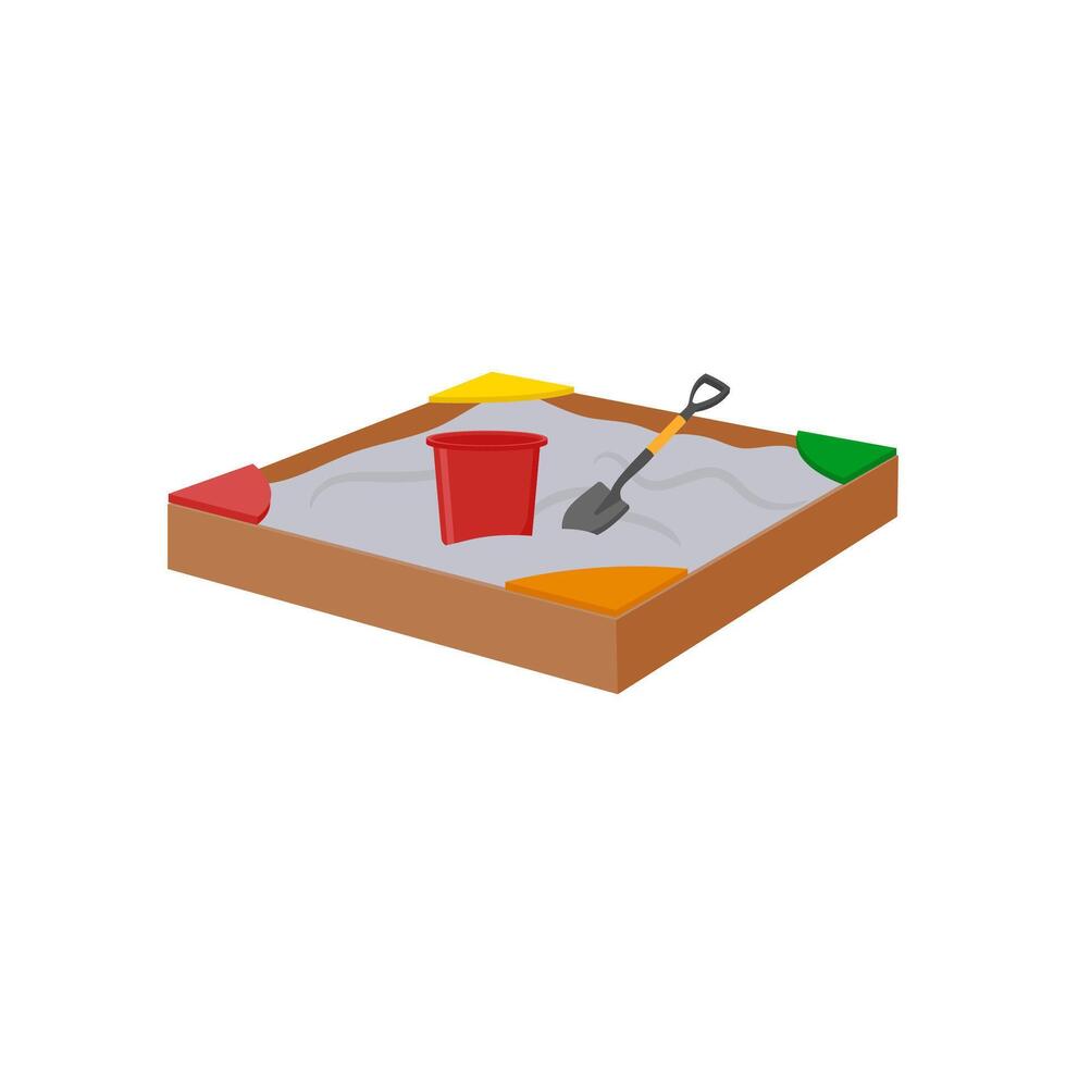 Sandbox, Kindergarten illustration vector
