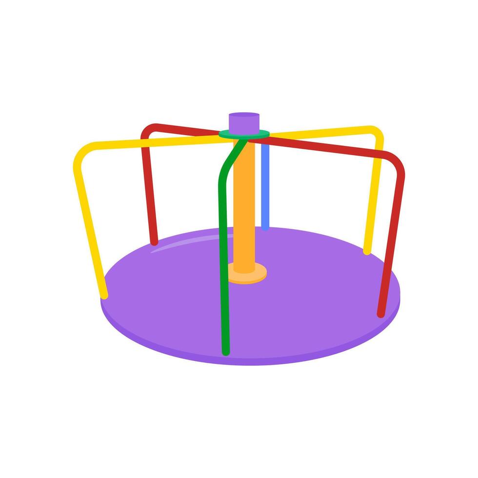 Round Swing, Kindergarten illustration vector