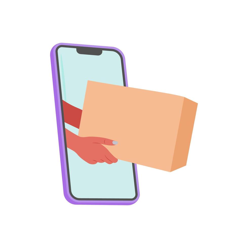 Online Delivery Service, Delivery Service illustration vector