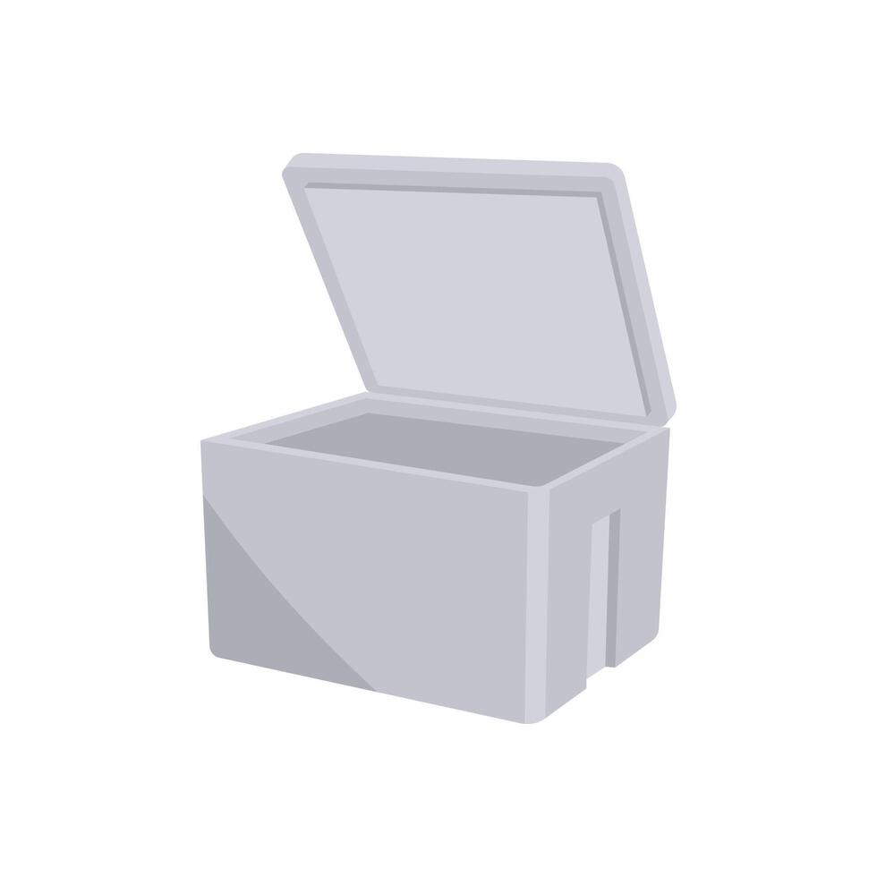 Styrofoam Cooler Box, Delivery Service illustration vector
