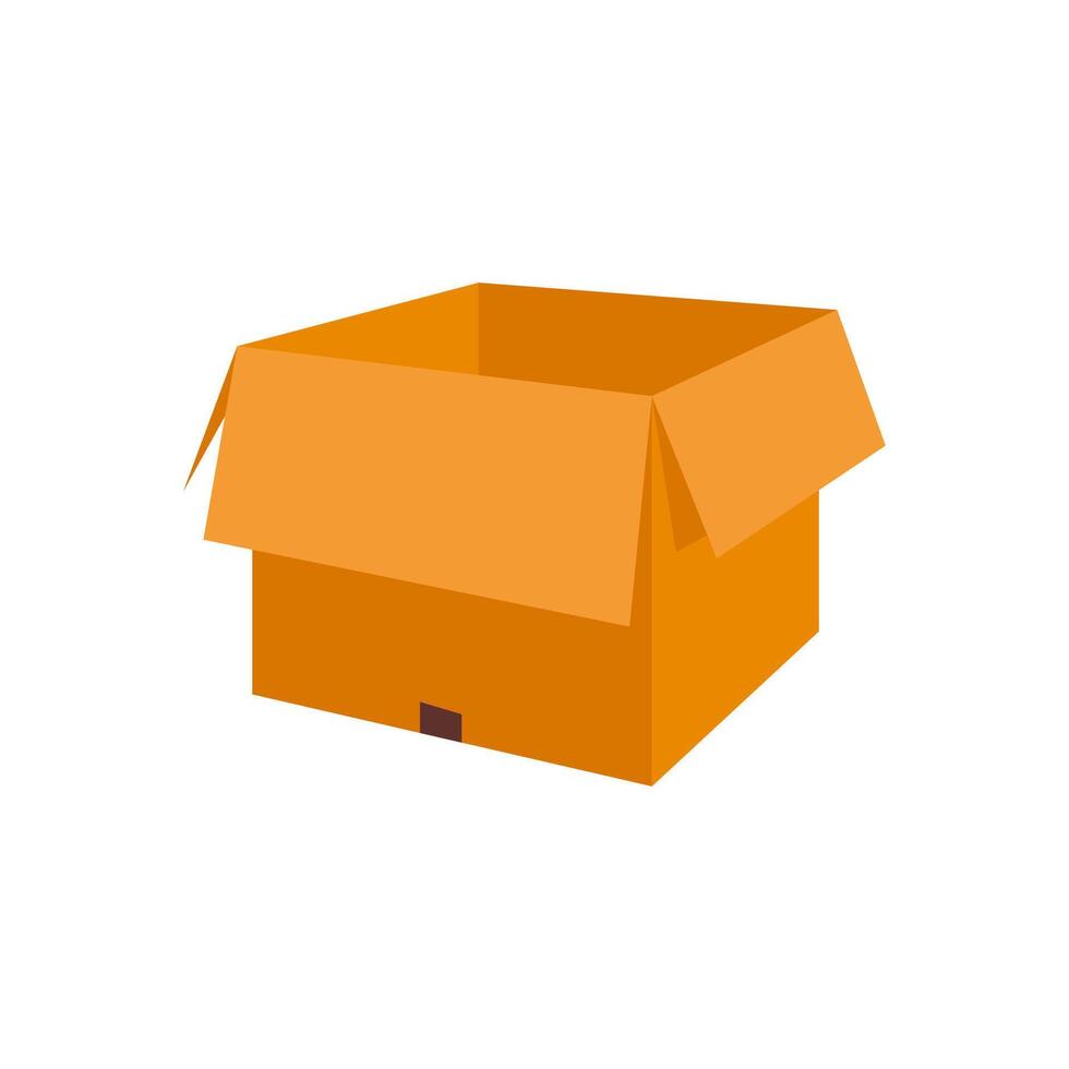 Open Delivery Box, Delivery Service illustration vector