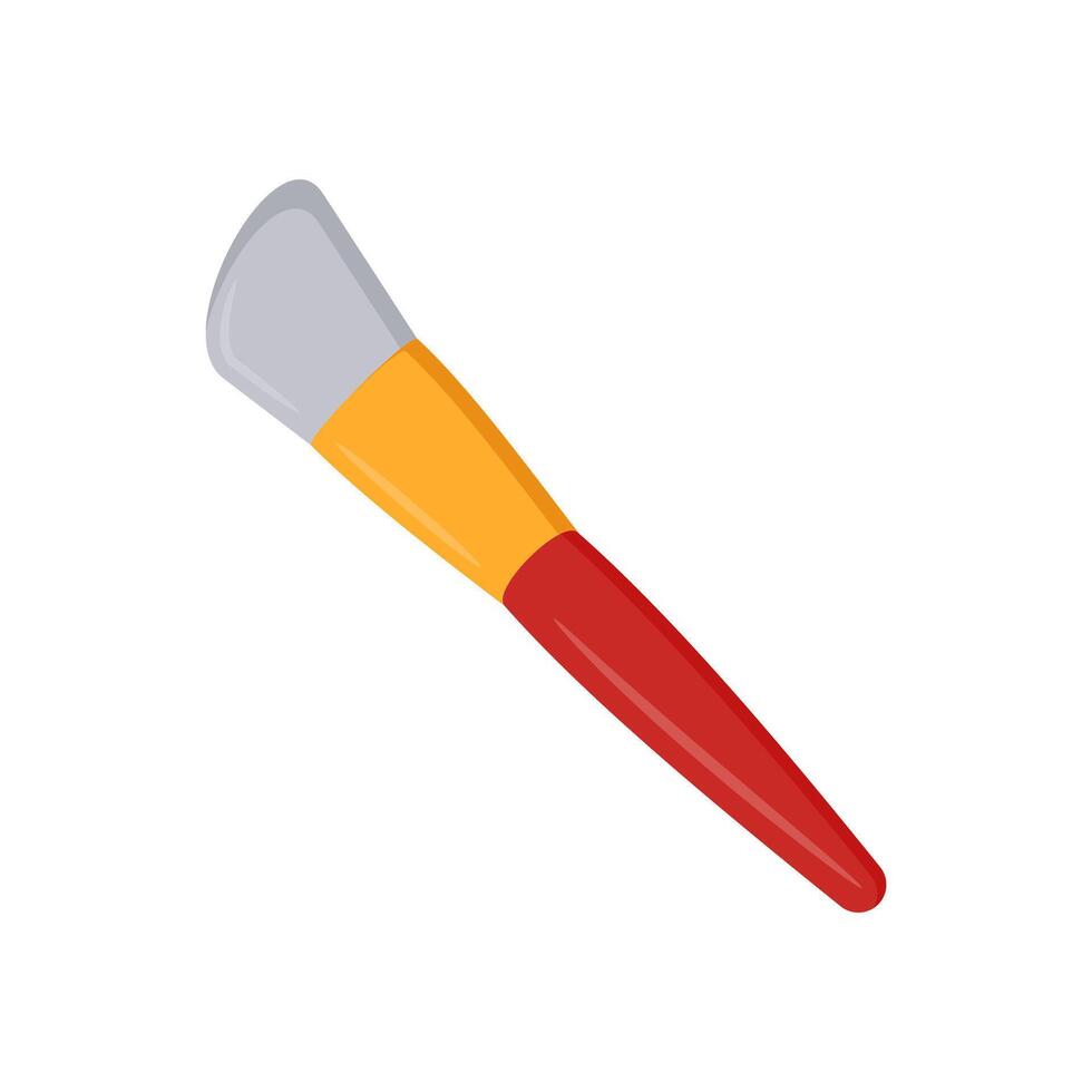 Angled Face Brush, Cosmetics illustration vector