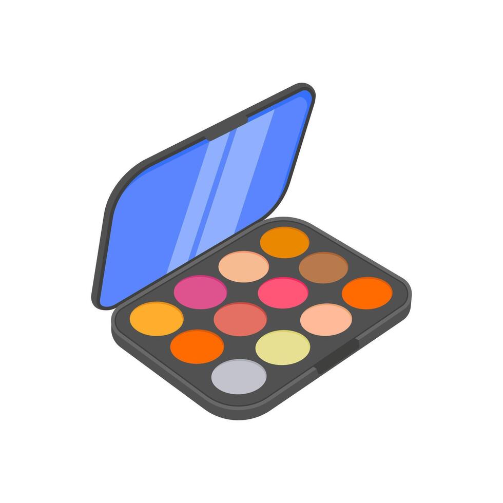 Eye Shadow Palette, Cosmetics illustration vector