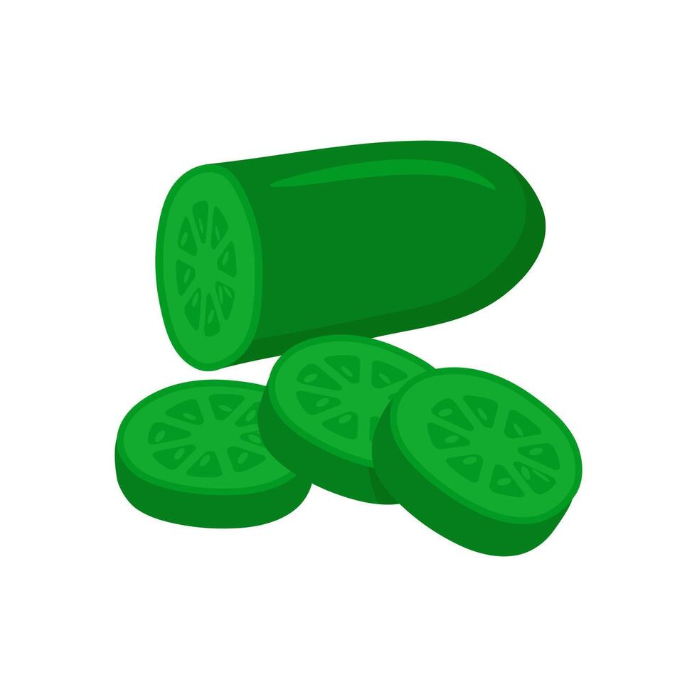 Cucumber, Kitchen illustration vector