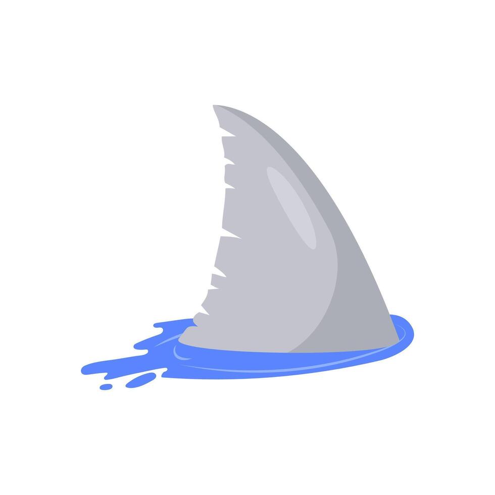 Shark Fins, Seafood Illustration vector