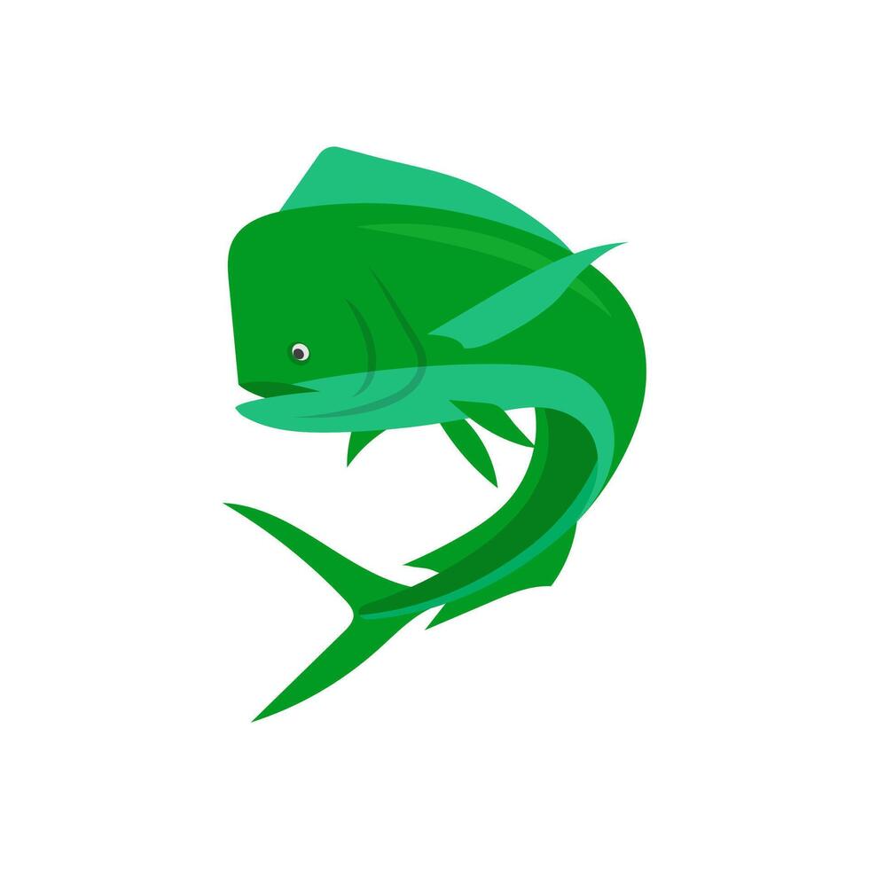Mahi Mahi Fish, Seafood Illustration vector