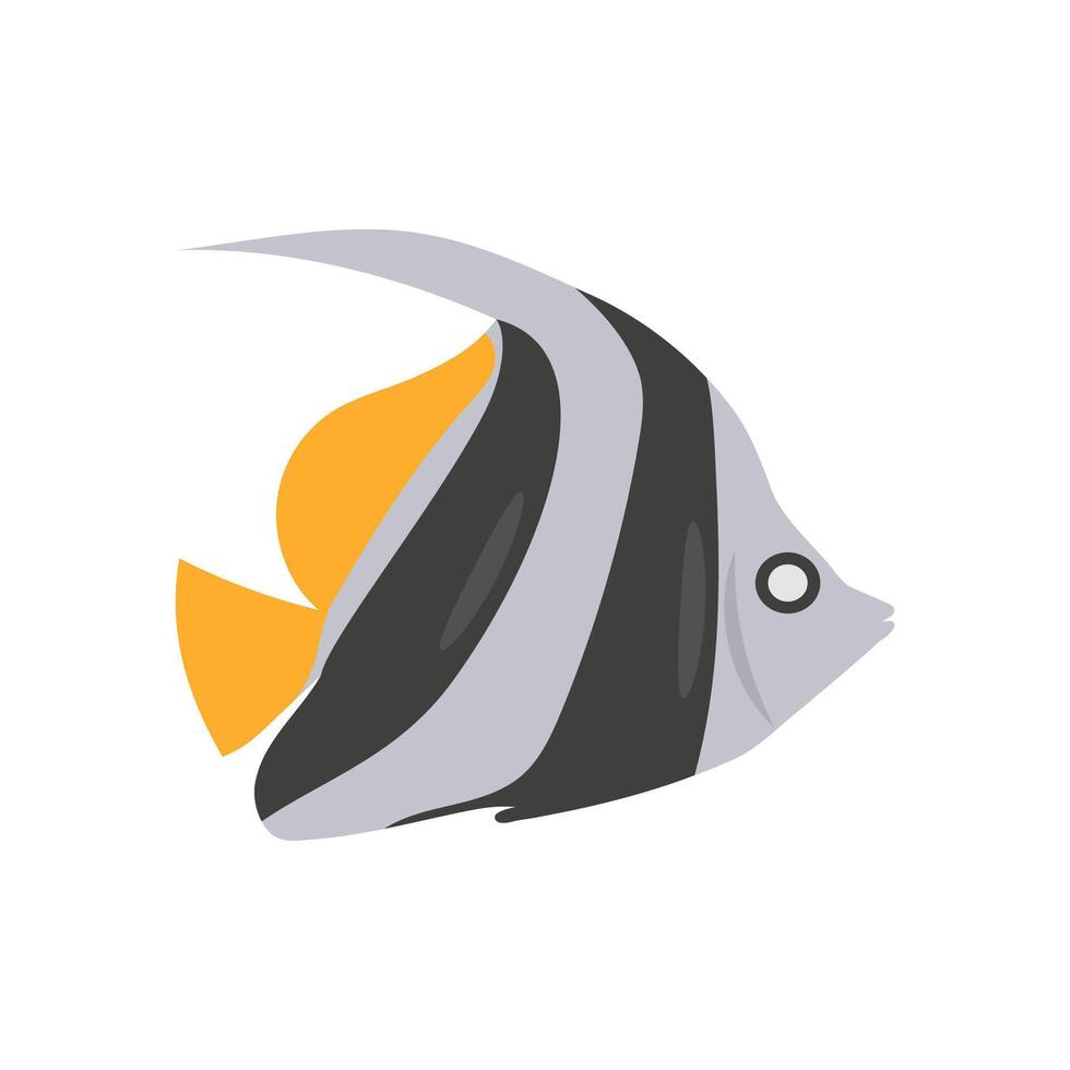 Striped Fish, Seafood Illustration vector