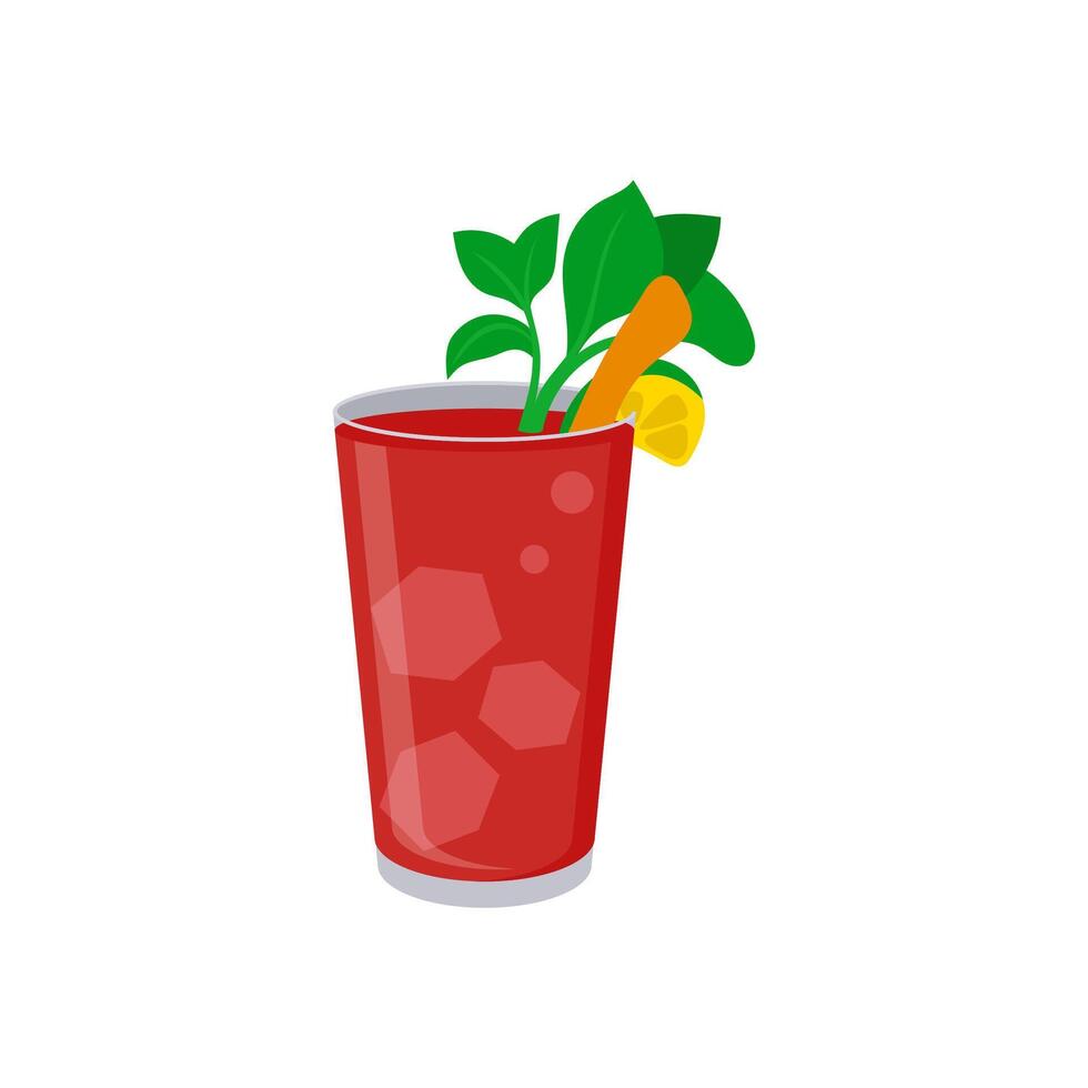 Bloody Mary, Cocktails illustration vector