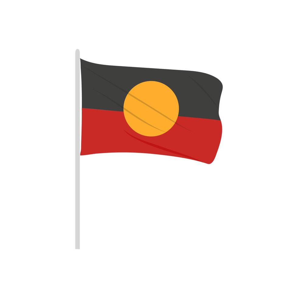 Aboriginal Flag, Australia Symbols vector