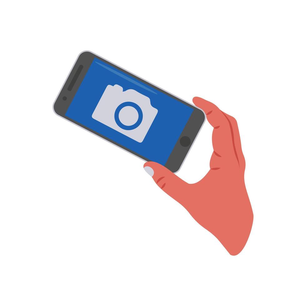 Phone Camera Shot, Production Illustration vector